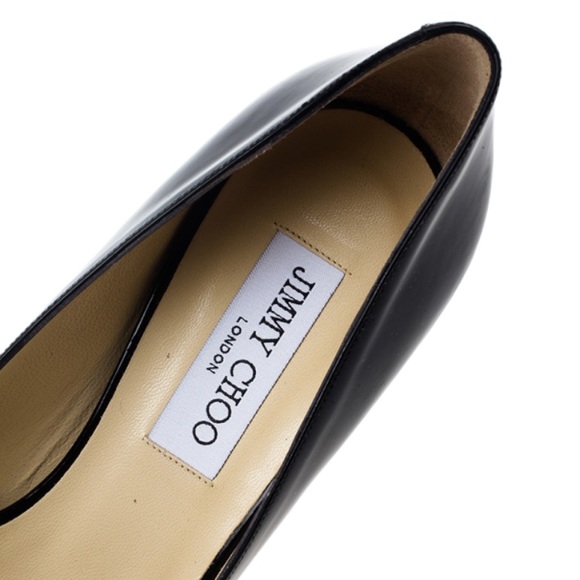 SOLD Jimmy Choo | Crown Peep Toe Platform Patent - Picture 4 of 16